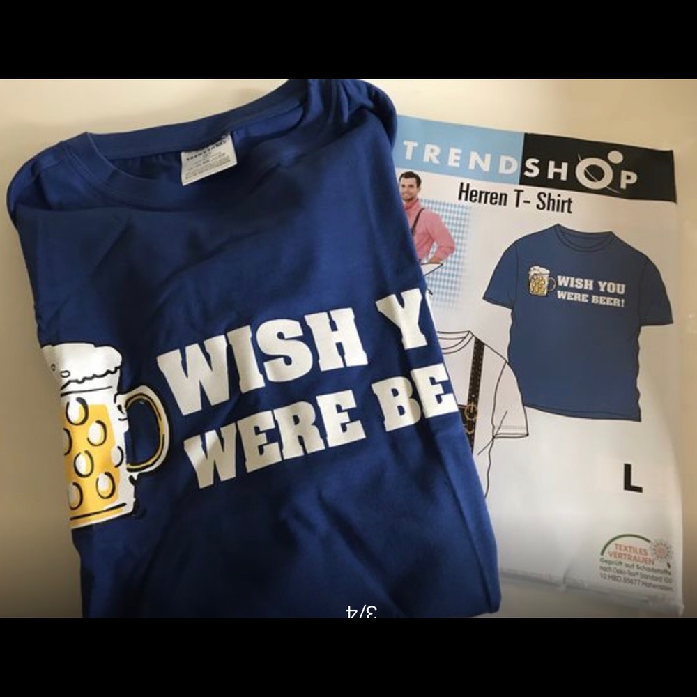 New beer 🍻 October fest fun T-shirt men size L